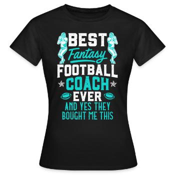 Meilleur entraîneur de football Fantasy - T-shirt Femme - noir - Devant - AI Model Female 172 dark (172cm)