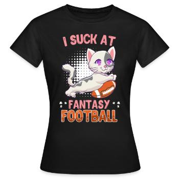 Fantasy Football Verlierer - Frauen T-Shirt - Schwarz - Vorne - AI Model Female 172 dark (172cm)