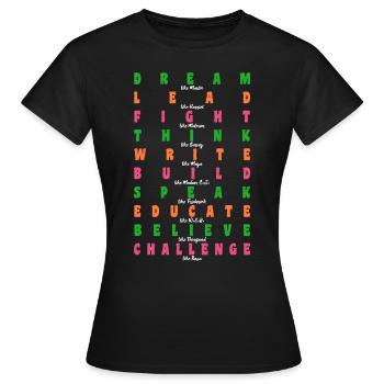 Black History Martin Luther King Afrika - Frauen T-Shirt - Schwarz - Vorne - AI Model Female 172 dark (172cm)