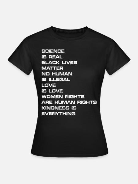 Black Lives Matter Frauenrechte Afrika - Frauen T-Shirt - Schwarz