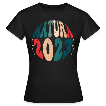 Matura 2023 Niveau maturité complète - T-shirt Femme - noir - Devant - AI Model Female 172 dark (172cm)