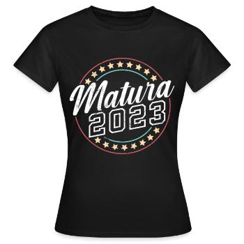 Matura 2023 Balle de maturité Graduation de la maturité - T-shirt Femme - noir - Devant - AI Model Female 172 dark (172cm)