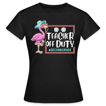 Second Class Class Class Teachers on Vacation Teachers - Women's T-Shirt - black - Front - AI Model Female 172 dark (172cm)
