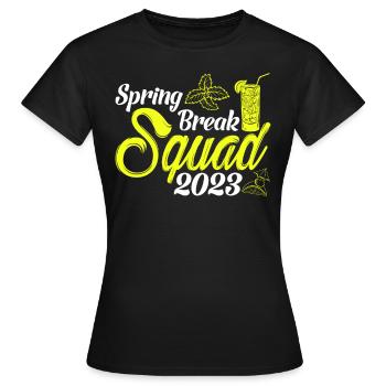 Spring Break Squad 2023 Urlaub Spring Break - Frauen T-Shirt - Schwarz - Vorne - AI Model Female 172 dark (172cm)