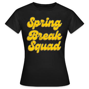 Spring Break Squad Sommerurlaub Spring Break - Frauen T-Shirt - Schwarz - Vorne - AI Model Female 172 dark (172cm)