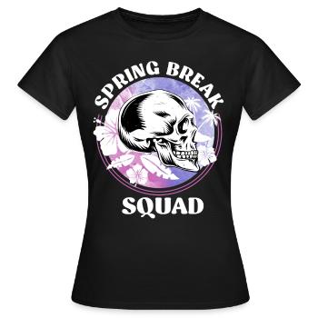 Spring Break Squad Sommerurlaub Spring Break - Frauen T-Shirt - Schwarz - Vorne - AI Model Female 172 dark (172cm)