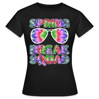 Spring Break Squad Sommerferien Spring Break - Frauen T-Shirt - Schwarz - Vorne - AI Model Female 172 dark (172cm)
