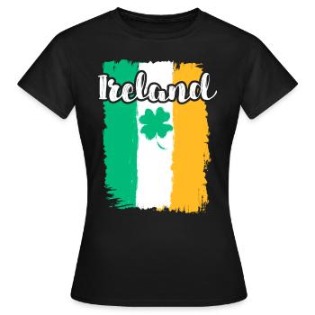 Irland Kleeblatt St. Patrick’s Day - Frauen T-Shirt - Schwarz - Vorne - AI Model Female 172 dark (172cm)