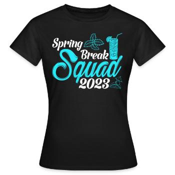Spring Break Squad 2023 Urlaub Spring Break - Frauen T-Shirt - Schwarz - Vorne - AI Model Female 172 dark (172cm)