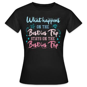 Beasties Trip Vacances avec des amis Spring Break - T-shirt Femme - noir - Devant - AI Model Female 172 dark (172cm)
