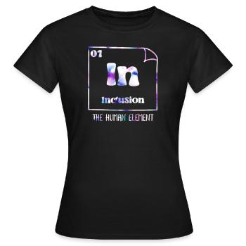 Inklusion Akzeptanz und Solidarität handicap - Frauen T-Shirt - Schwarz - Vorne - AI Model Female 172 dark (172cm)