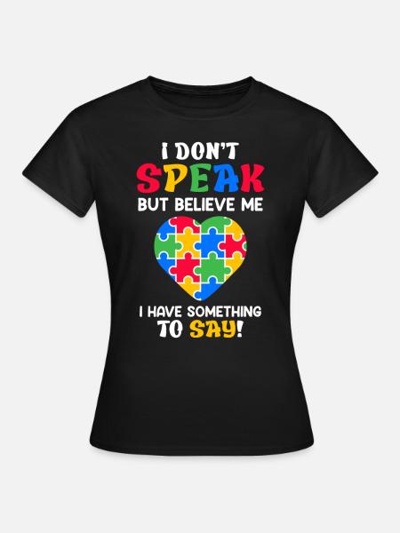 Autismus Bewusstsein autistisches Kind - Frauen T-Shirt - Schwarz