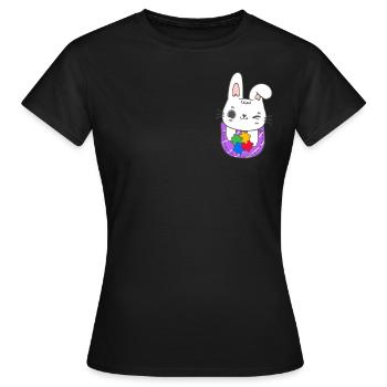 Autismus Neurodiversity Freundlichkeit - Frauen T-Shirt - Schwarz - Vorne - AI Model Female 172 dark (172cm)