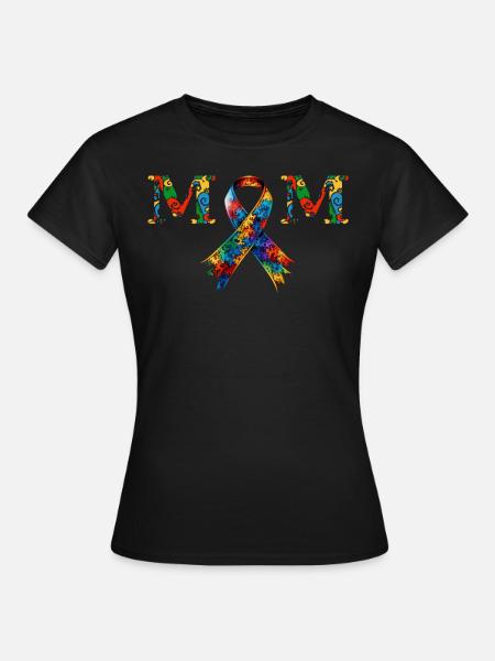 Autisme Mère Autisme Loop Autiste - T-shirt Femme - noir
