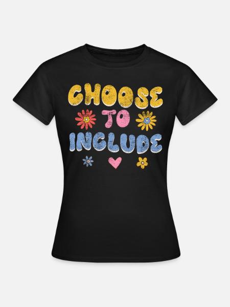 Akzeptanz handicap Inklusion ist eine Entscheidung - T-shirt dam - svart