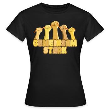 Autist Gemeinsam stark Autisten Vielfalt - Frauen T-Shirt - Schwarz - Vorne - AI Model Female 172 dark (172cm)