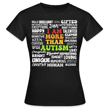 Sensibilisation à l’autisme Solidarité et sensibilisation - T-shirt Femme - noir - Devant - AI Model Female 172 dark (172cm)