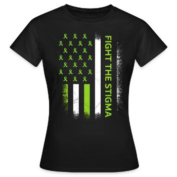 Promouvoir la santé mentale Combattre la stigmatisation - T-shirt Femme - noir - Devant - AI Model Female 172 dark (172cm)
