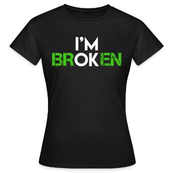 Santé mentale C’est normal de ne pas être ok Sensibilisation - T-shirt Femme - noir - Devant - AI Model Female 172 dark (172cm)
