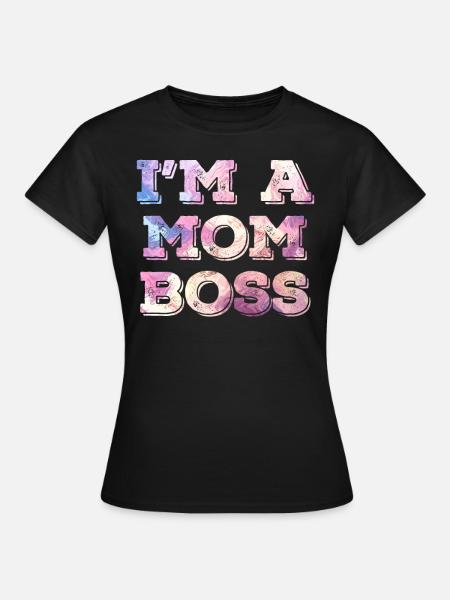 Mama Chefin Muttertag Mama Boss Supervisor - Frauen T-Shirt - Schwarz