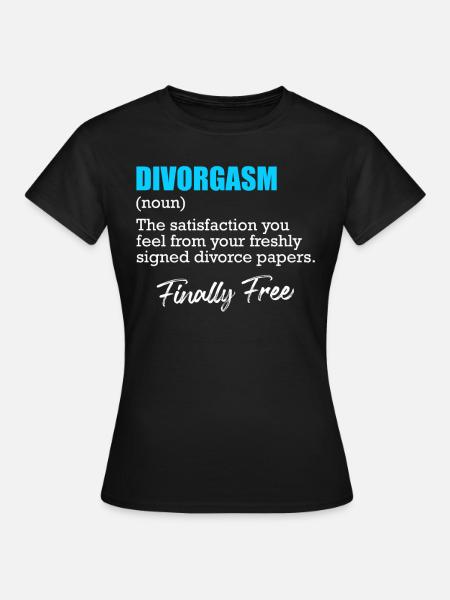 Scheidungsparty Finally Divorced Scheidung - Frauen T-Shirt - Schwarz