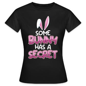 Lapin de Pâques Mignon Ami de Pâques Lapin de Pâques - T-shirt Femme - noir - Devant - AI Model Female 172 dark (172cm)