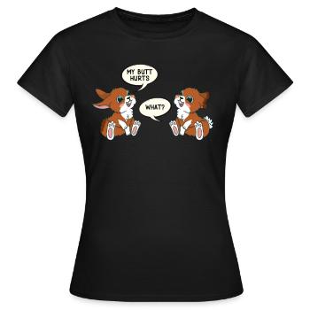 Lapin de Pâques Mignon Ami de Pâques Lapin de Pâques - T-shirt Femme - noir - Devant - AI Model Female 172 dark (172cm)