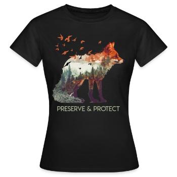 Protection de l’environnement Protection des espèces Sauvez la Terre - T-shirt Femme - noir - Devant - AI Model Female 172 dark (172cm)