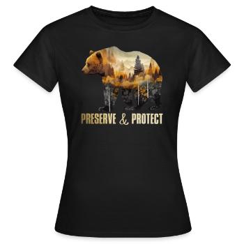 Umweltschutz Earth Day bedrohte Arten Mission Erde - Frauen T-Shirt - Schwarz - Vorne - AI Model Female 172 dark (172cm)