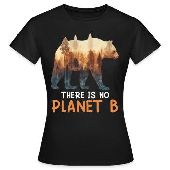 Il n’y a pas d’espèce menacée de la planète B - T-shirt Femme - noir - Devant - AI Model Female 172 dark (172cm)