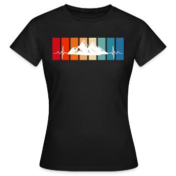 Summit Sports Mountaineers Summit Hikers Hiking - Women's T-Shirt - black - Front - AI Model Female 172 dark (172cm)