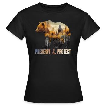 Umweltschutz Earth Day bedrohte Arten Mission Erde - Frauen T-Shirt - Schwarz - Vorne - AI Model Female 172 dark (172cm)