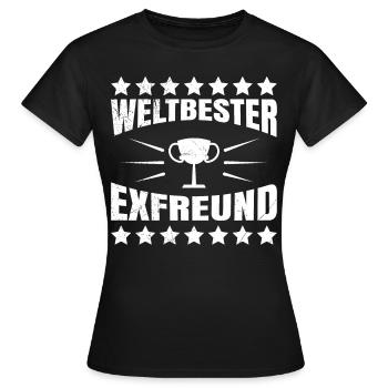 Ex Boyfriend Exfreund Trennungsparty Trennung - Frauen T-Shirt - Schwarz - Vorne - AI Model Female 172 dark (172cm)