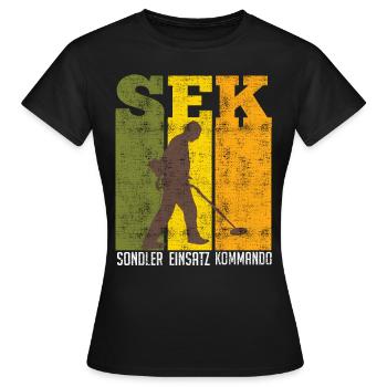 Sondler Einsatz Kommando Schrottsammler - Frauen T-Shirt - Schwarz - Vorne - AI Model Female 172 dark (172cm)