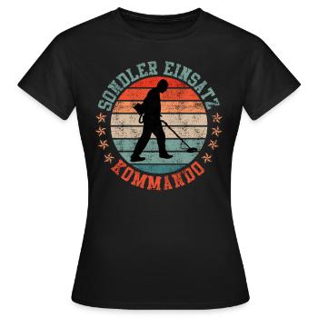 Sondler Einsatz Kommando Schrottsammler - Frauen T-Shirt - Schwarz - Vorne - AI Model Female 172 dark (172cm)