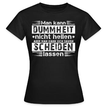 Scheidungsparty glücklich Geschieden Divorce - Frauen T-Shirt - Schwarz - Vorne - AI Model Female 172 dark (172cm)