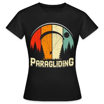 Parapente, vol sportif, parapente en montagne - T-shirt Femme - noir - Devant - AI Model Female 172 dark (172cm)