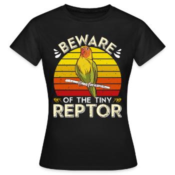 Liebesvogel Méfiez-vous des minuscules tourtereaux Reptor - T-shirt Femme - noir - Devant - AI Model Female 172 dark (172cm)