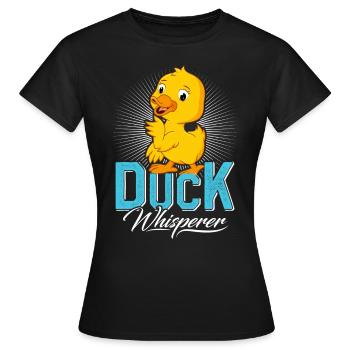 Duck Whisperer Duck Keeper Duck Breeder - T-shirt Femme - noir - Devant - AI Model Female 172 dark (172cm)
