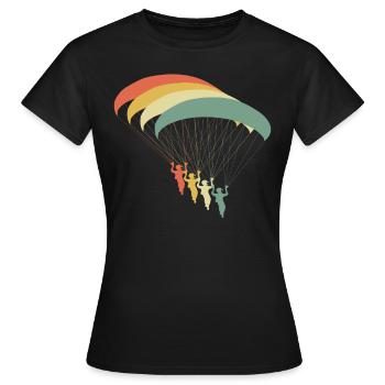 Parapente Vol Parapente - T-shirt Femme - noir - Devant - AI Model Female 172 dark (172cm)