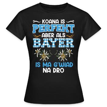 Bavarian Koana is perfect but as a Bavarian - Women's T-Shirt - black - Front - AI Model Female 172 dark (172cm)