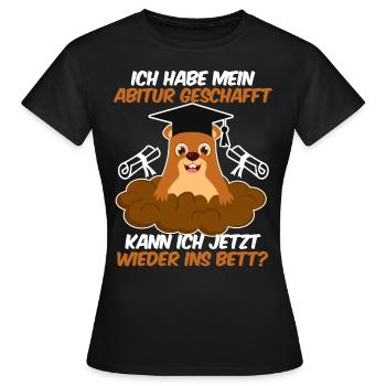 Les diplômés du secondaire ont passé mes A-levels drôle - T-shirt Femme - noir - Devant - AI Model Female 172 dark (172cm)
