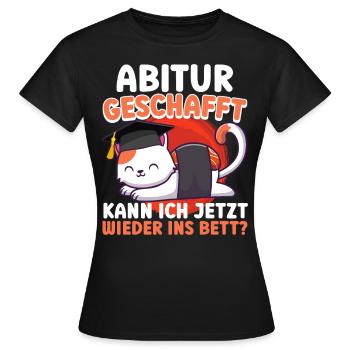 Les diplômés du secondaire ont passé mes A-levels drôle - T-shirt Femme - noir - Devant - AI Model Female 172 dark (172cm)