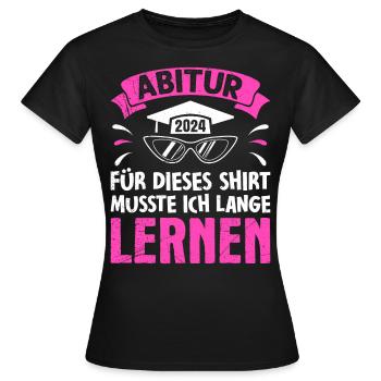 Pour cette chemise, j’ai dû apprendre - T-shirt Femme - noir - Devant - AI Model Female 172 dark (172cm)