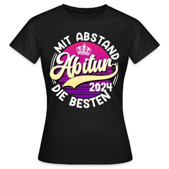 Remise des diplômes 2024 De loin le MEILLEUR DIPLÔMÉ - T-shirt Femme - noir - Devant - AI Model Female 172 dark (172cm)