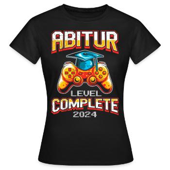 ABI Level Complete 2024 Fête de remise des diplômes Abitur - T-shirt Femme - noir - Devant - AI Model Female 172 dark (172cm)