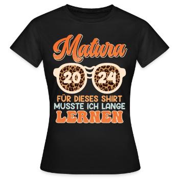 Matura 2024 Pour cette chemise, graduation drôle - T-shirt Femme - noir - Devant - AI Model Female 172 dark (172cm)