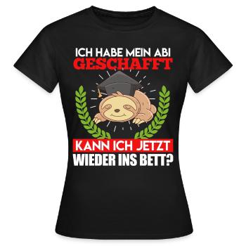 Les diplômés du secondaire ont passé mes A-levels drôle - T-shirt Femme - noir - Devant - AI Model Female 172 dark (172cm)