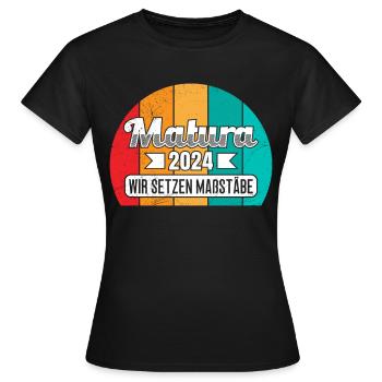Maturité 2024 Certificat de fin d’études secondaires 2024 - T-shirt Femme - noir - Devant - AI Model Female 172 dark (172cm)