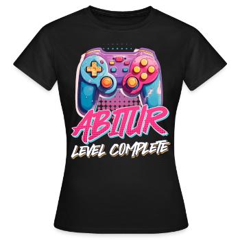 Diplômés du niveau Abitur 2024 Complete Gamer High School - T-shirt Femme - noir - Devant - AI Model Female 172 dark (172cm)